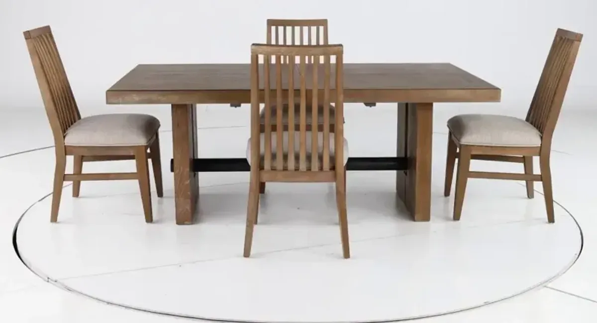 Loft Harbor Weathered Oak 5 Piece Dining Set