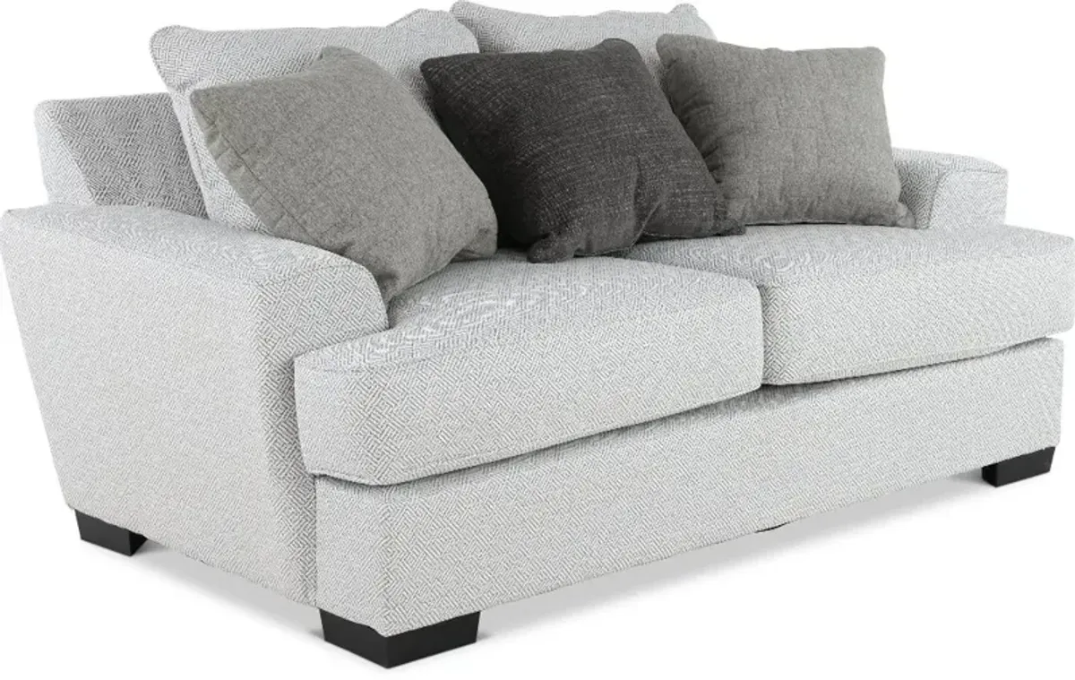 Renegade Pewter Gray Loveseat