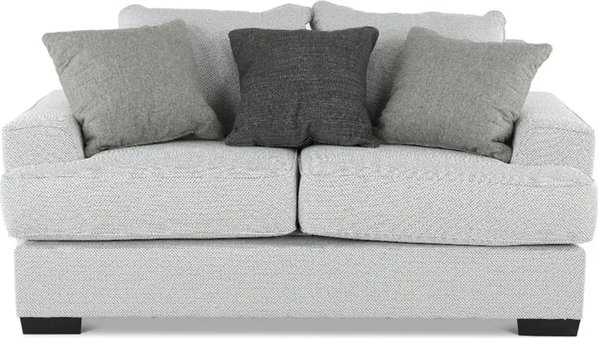 Renegade Pewter Gray Loveseat