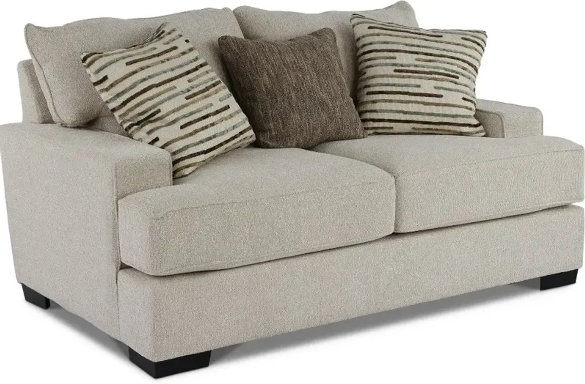 Raven Sand Beige Loveseat