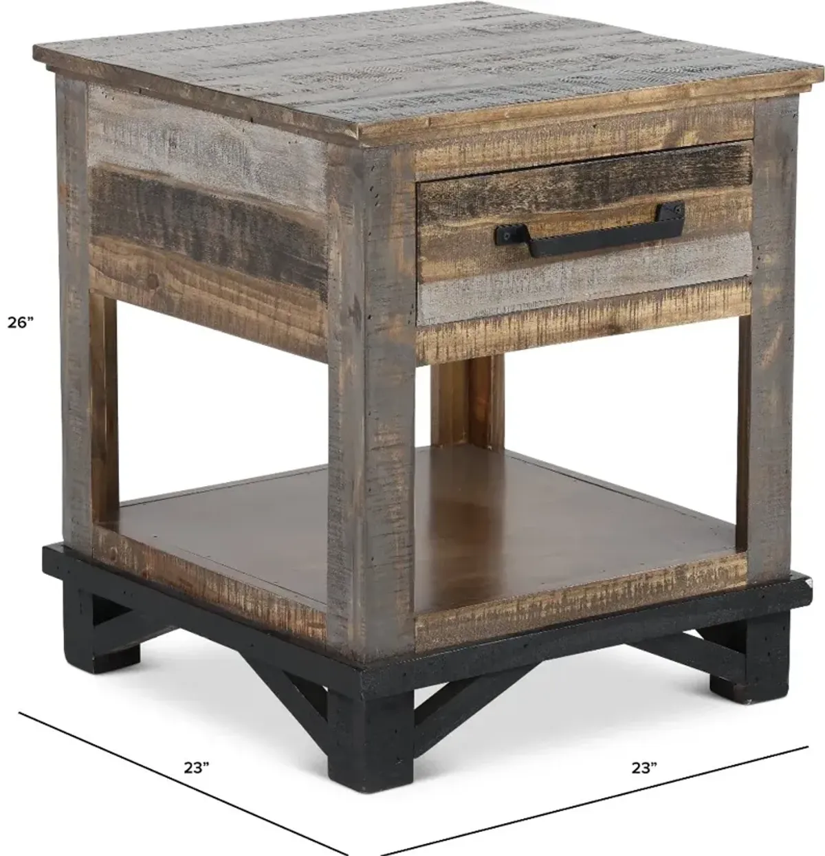 Loft Brown End Table