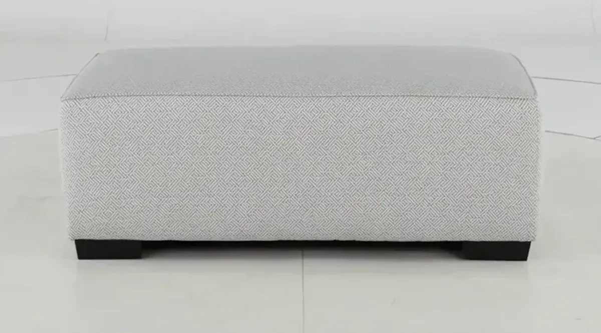 Renegade Pewter Gray Ottoman