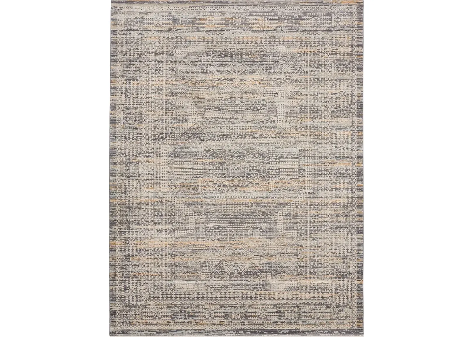 Lynx 5 x 8 Boho Slate Blue Area Rug