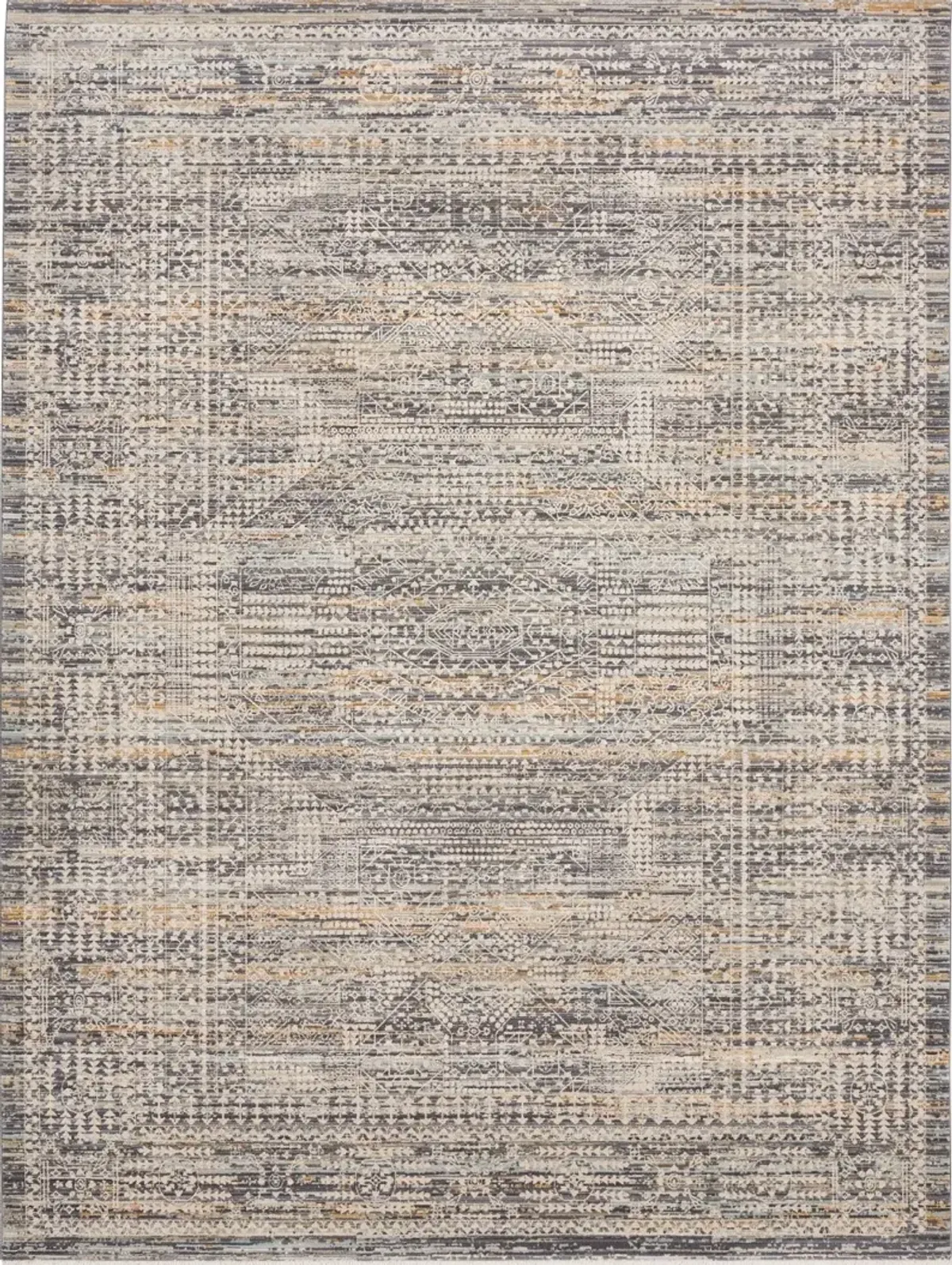 Lynx 8 x 10 Boho Slate Blue Area Rug
