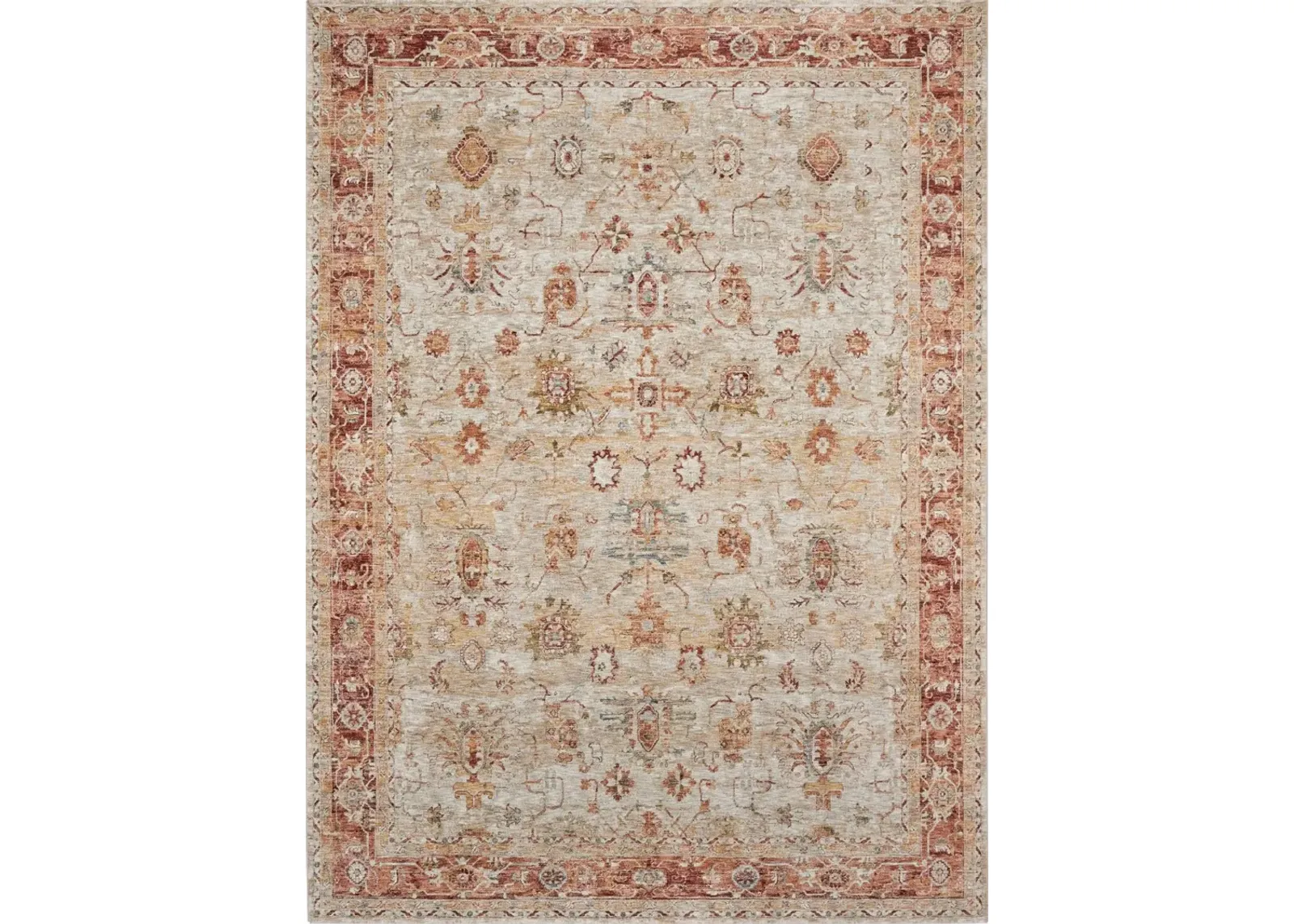 Sahar 5 x 8 Ivory Medallion Area Rug