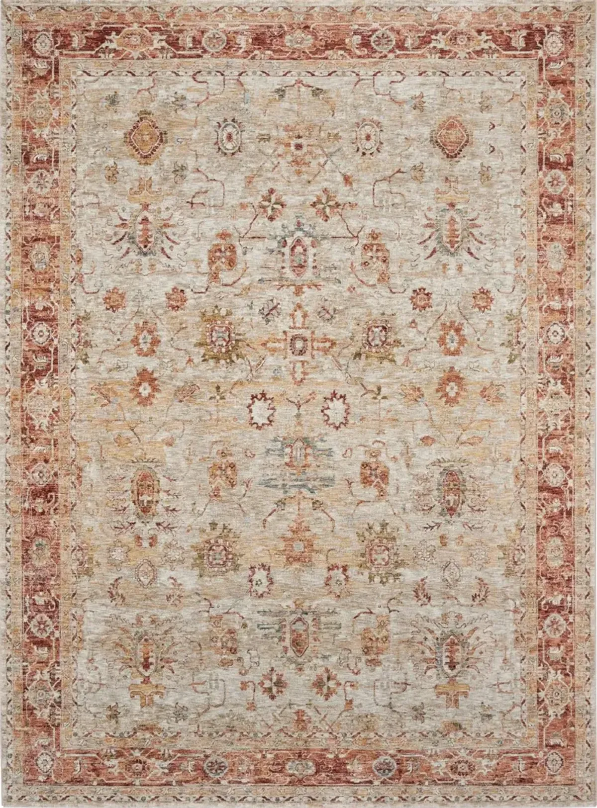 Sahar 5 x 8 Ivory Medallion Area Rug