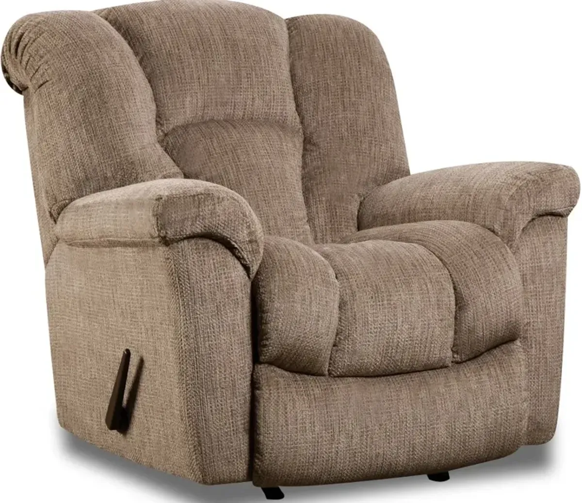 Equalizer Camel Brown Manual Rocker Recliner