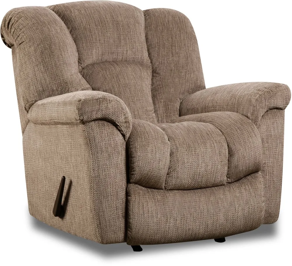 Equalizer Camel Brown Manual Rocker Recliner