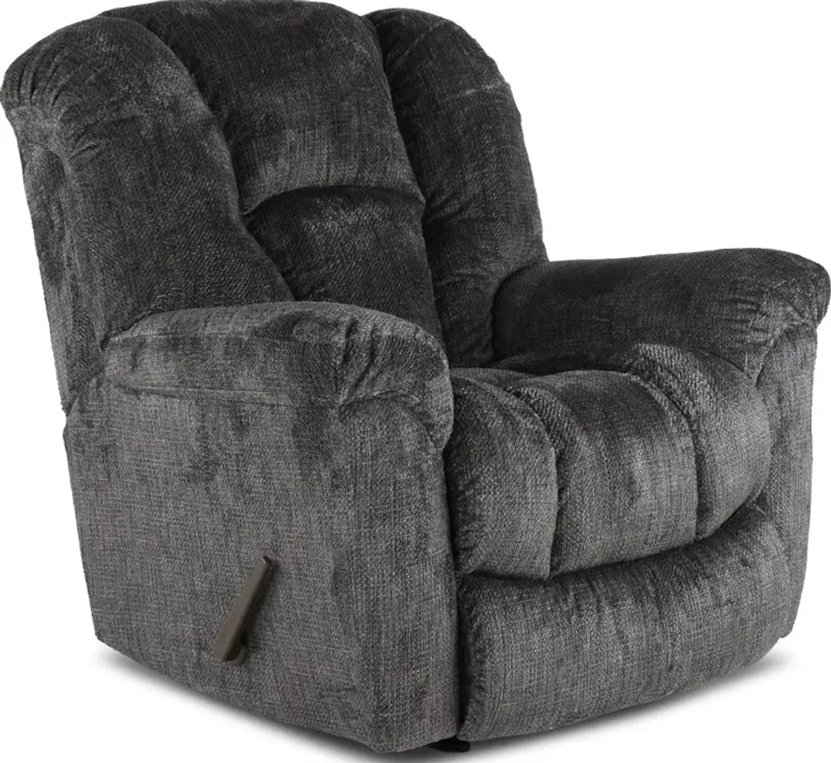 Equalizer Charcoal Gray Manual Rocker Recliner