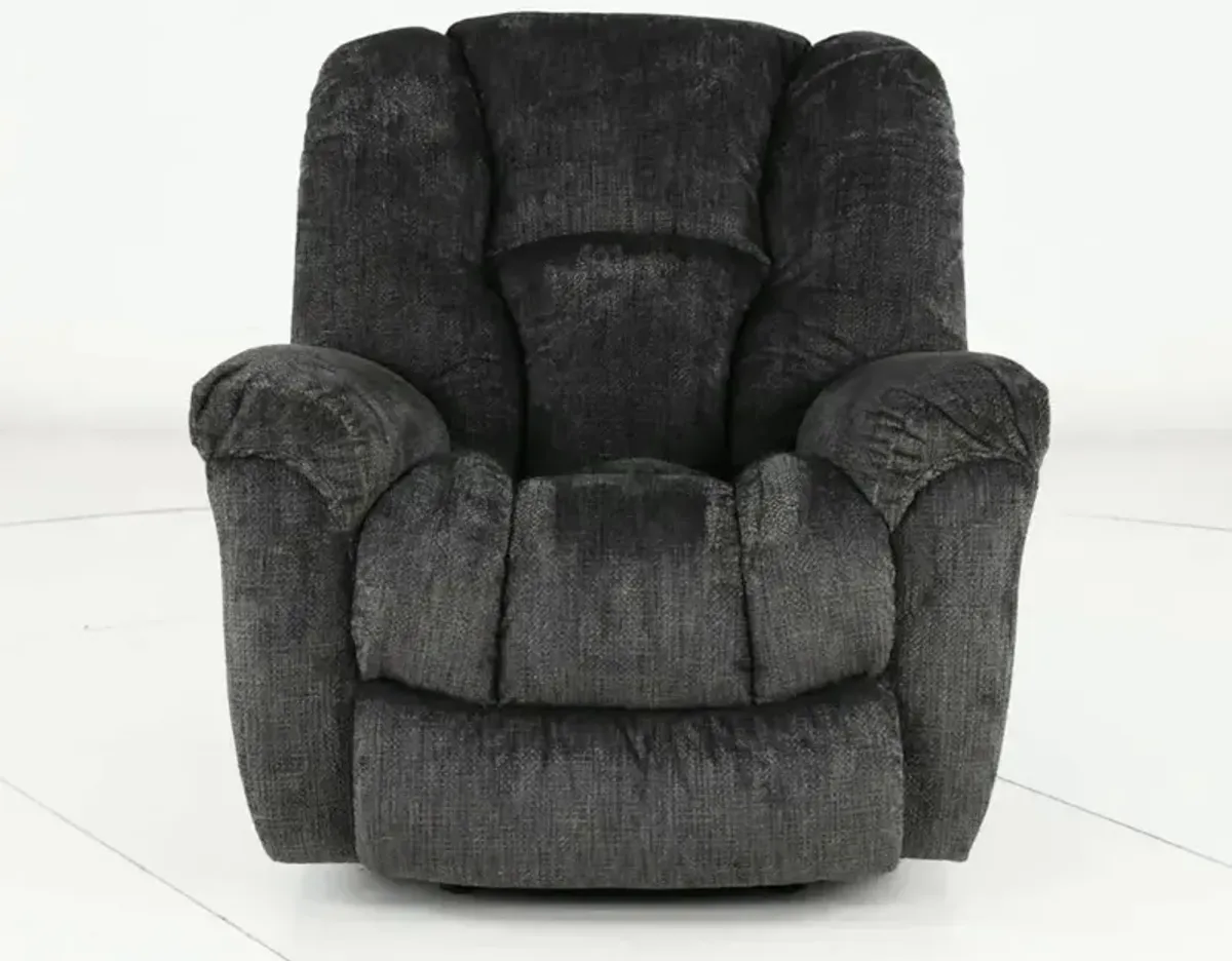 Equalizer Charcoal Gray Manual Rocker Recliner