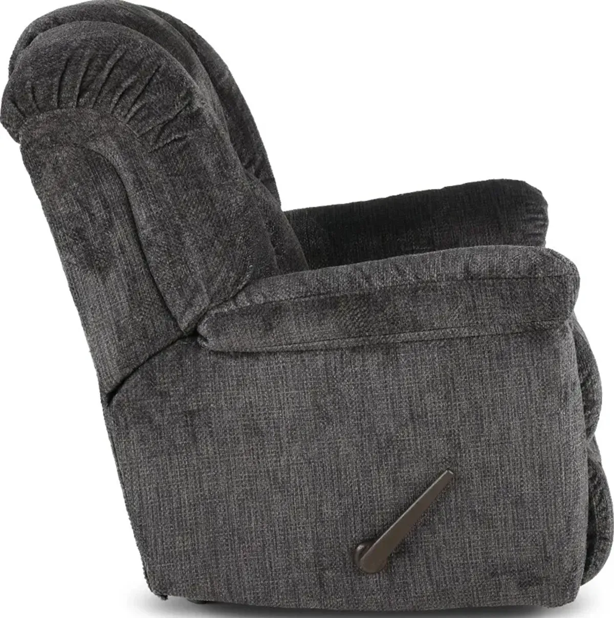 Equalizer Charcoal Gray Manual Rocker Recliner