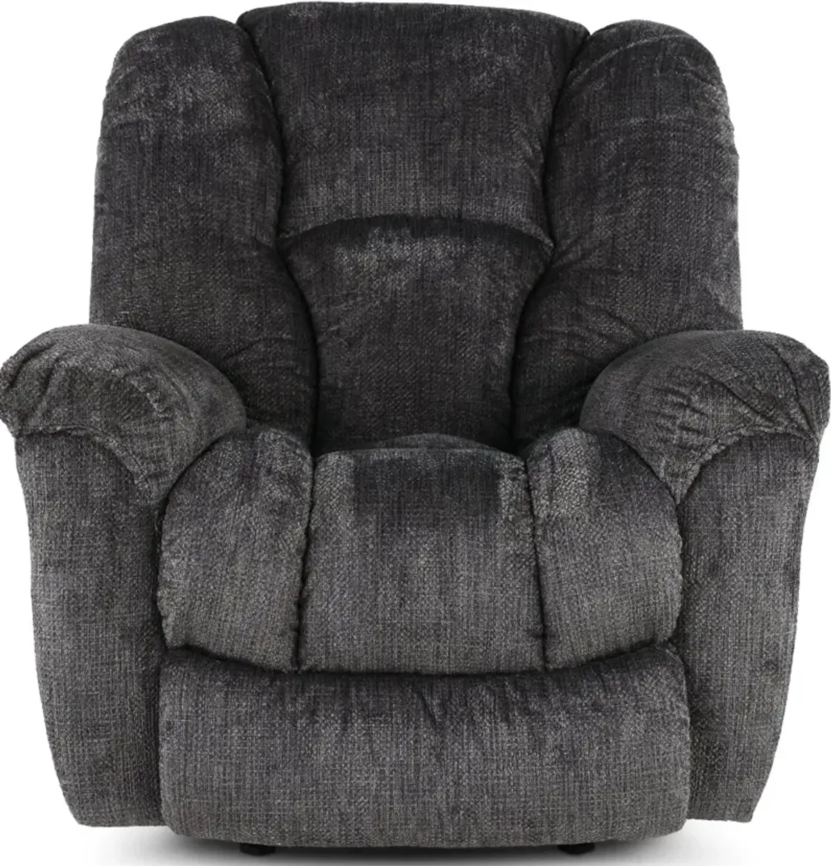 Equalizer Charcoal Gray Manual Rocker Recliner