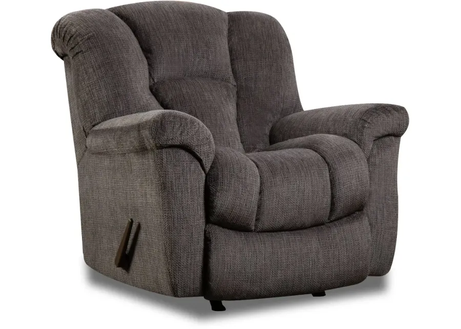 Equalizer Charcoal Gray Manual Rocker Recliner