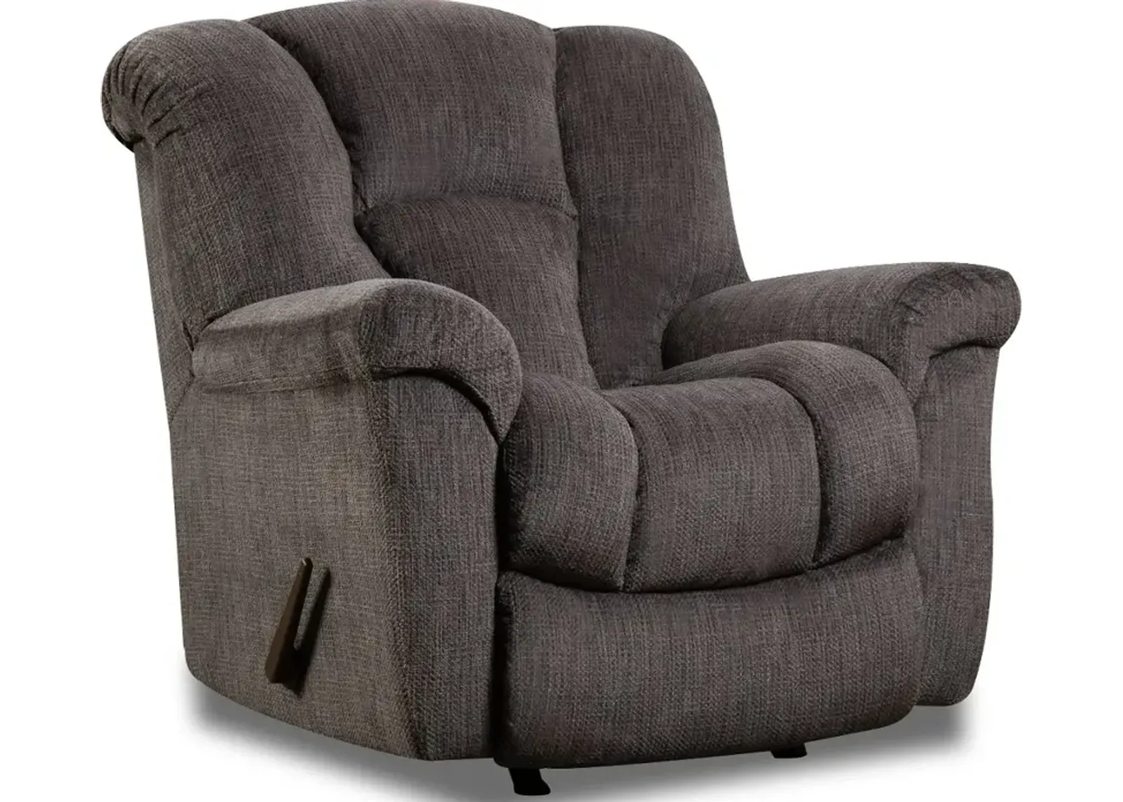 Equalizer Charcoal Gray Manual Rocker Recliner