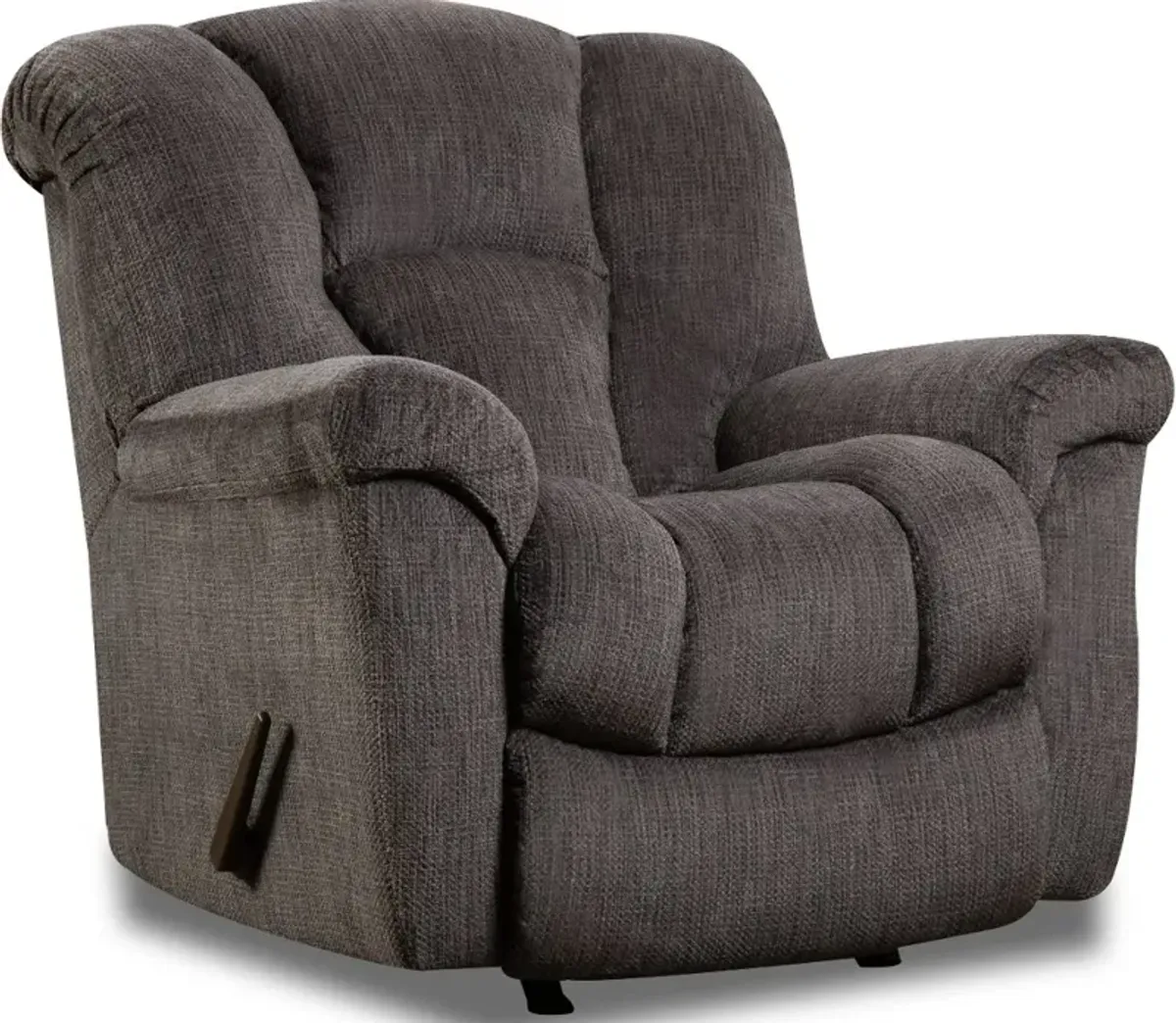 Equalizer Charcoal Gray Manual Rocker Recliner