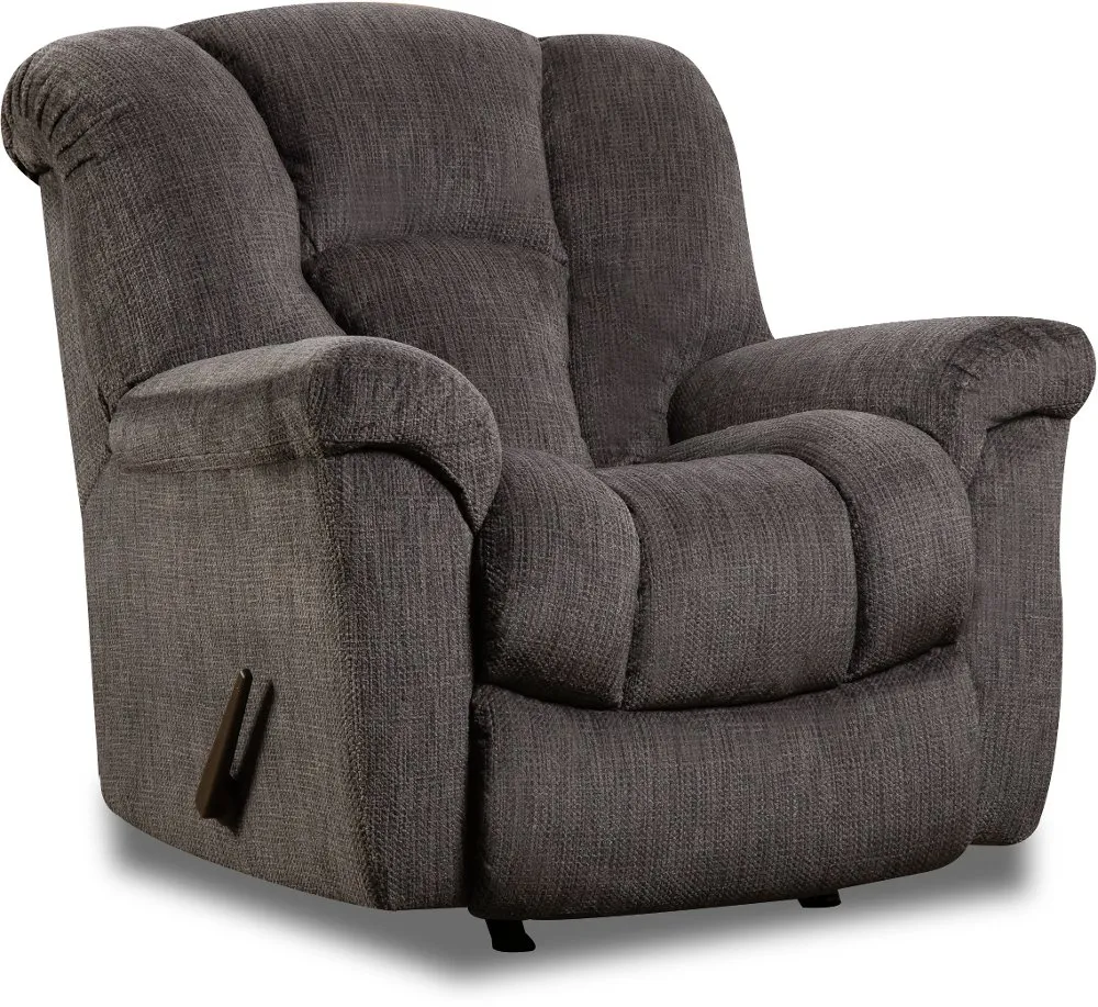 Equalizer Charcoal Gray Manual Rocker Recliner