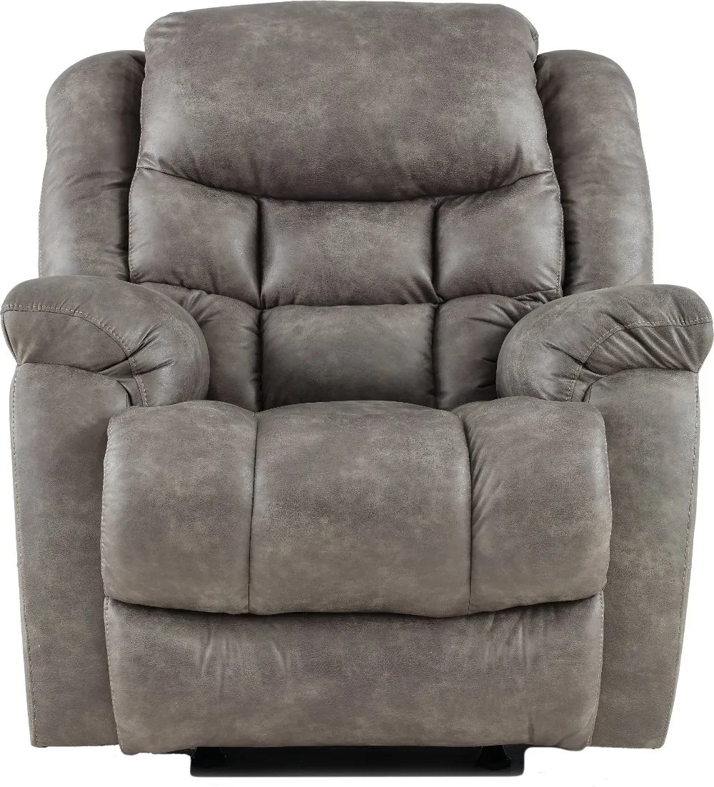 Blockbuster Pewter Power Rocker Recliner