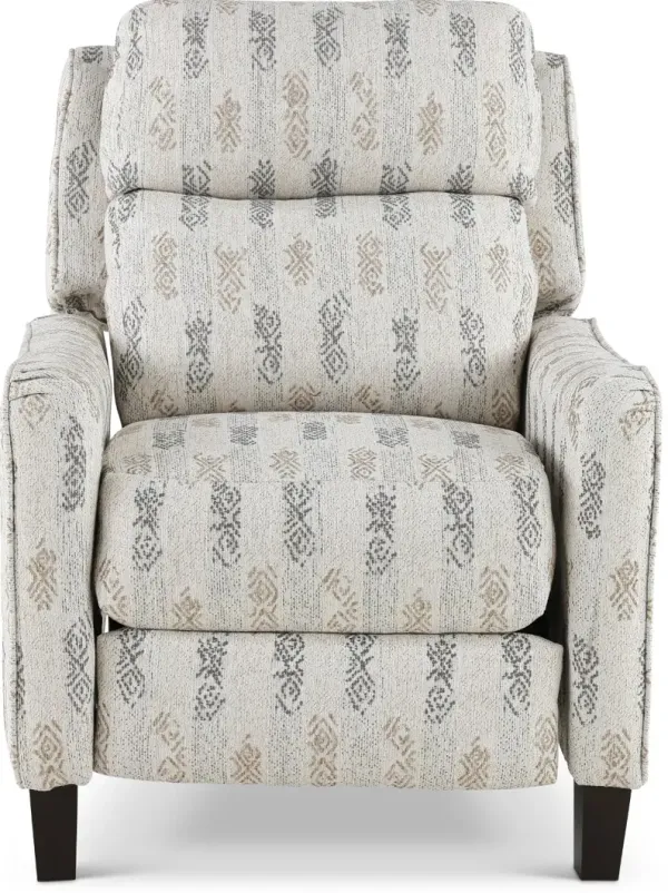 Legend Pebble White Printed Power Rocker Recliner