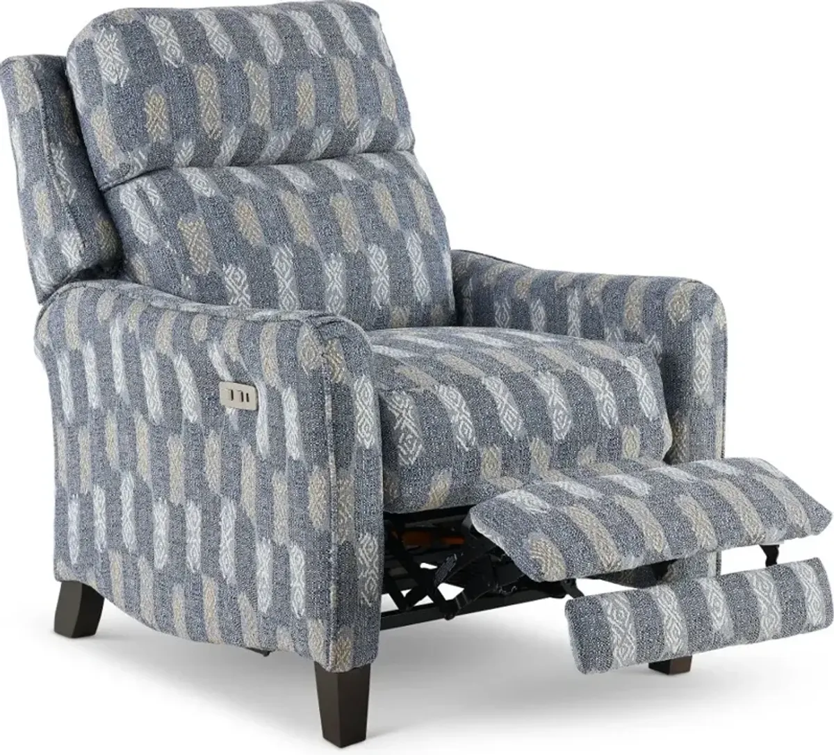 Legend Denim Blue Printed Power Rocker Recliner