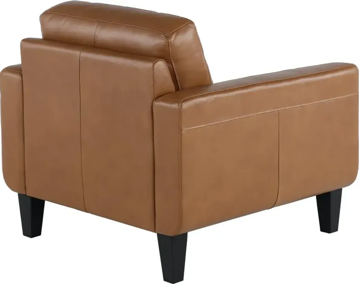 Cameron Brown Leather Chair