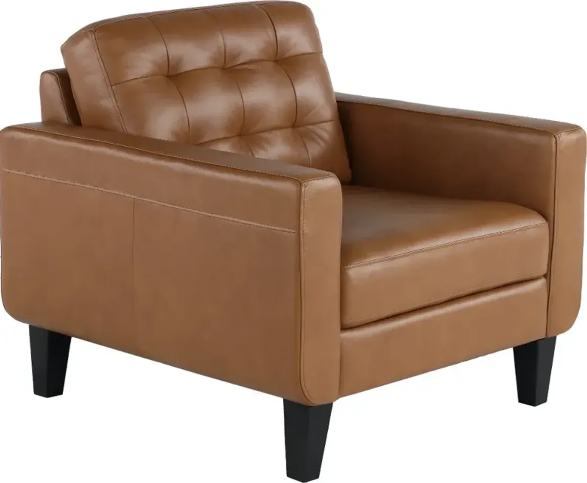 Cameron Brown Leather Chair