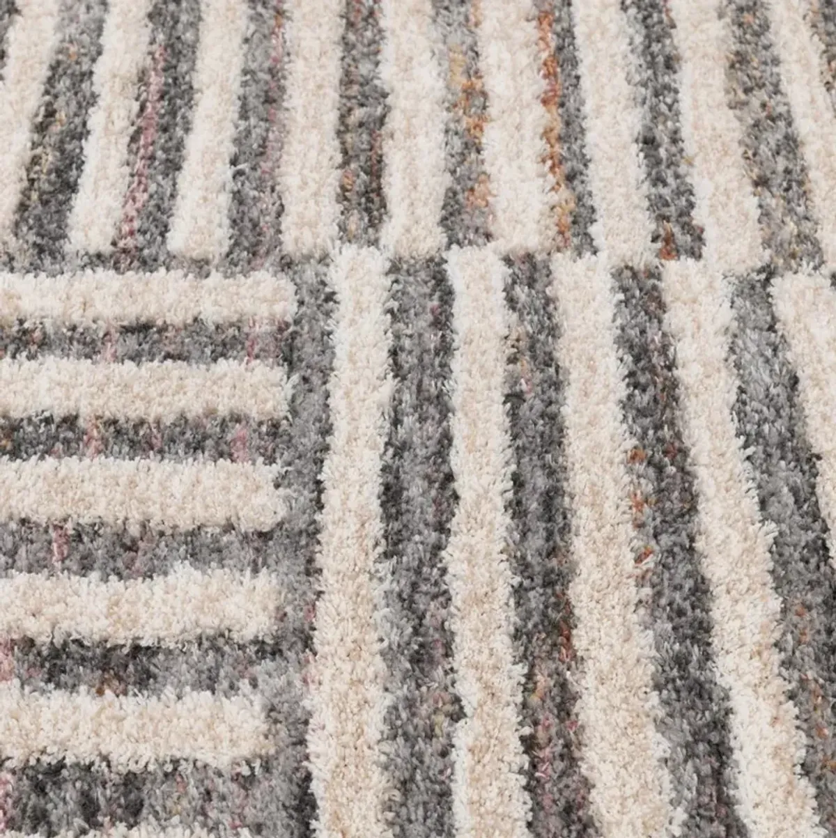 Vita 8 x 10 Melly Cream Striped Area Rug
