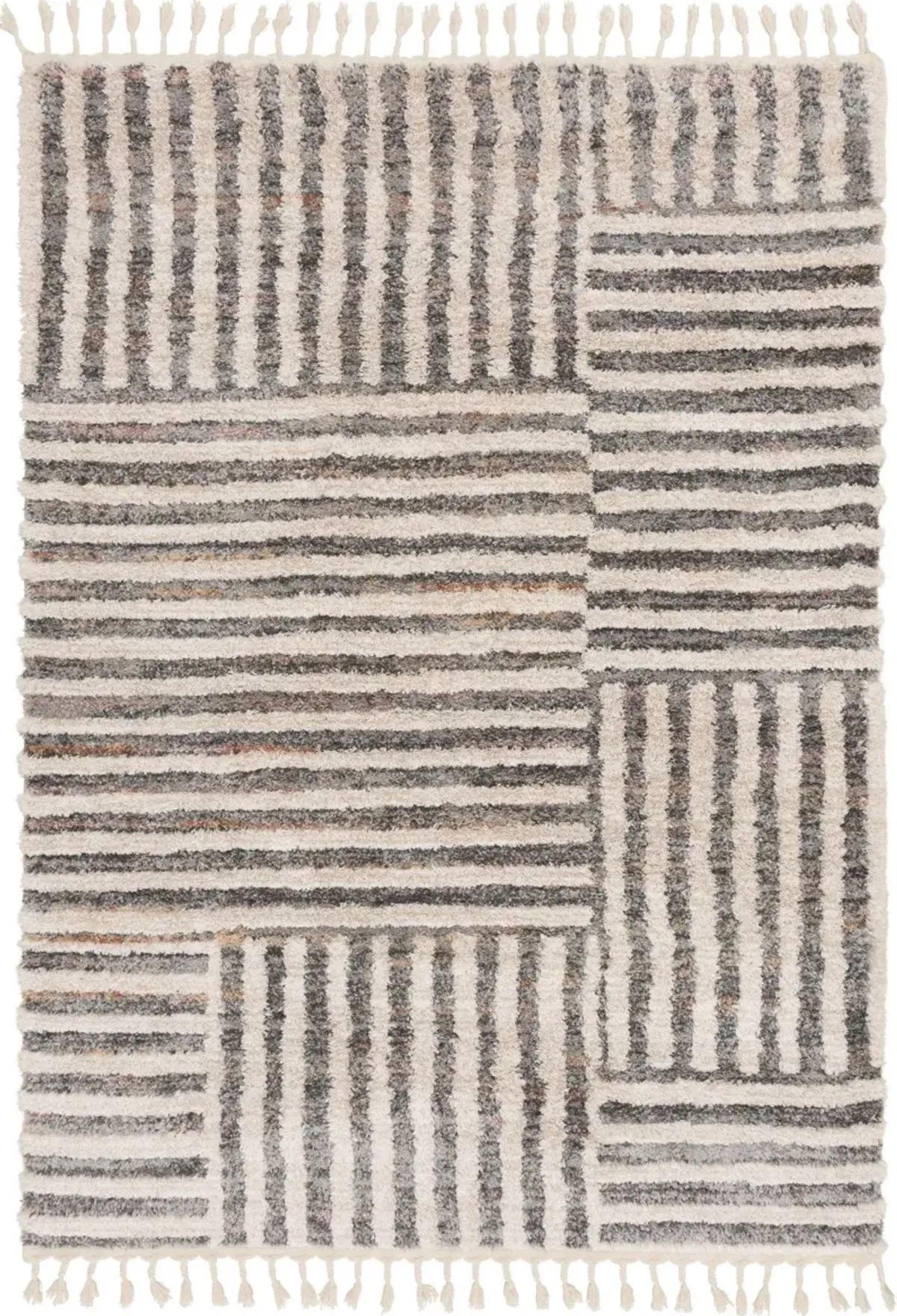 Vita 8 x 10 Melly Cream Striped Area Rug