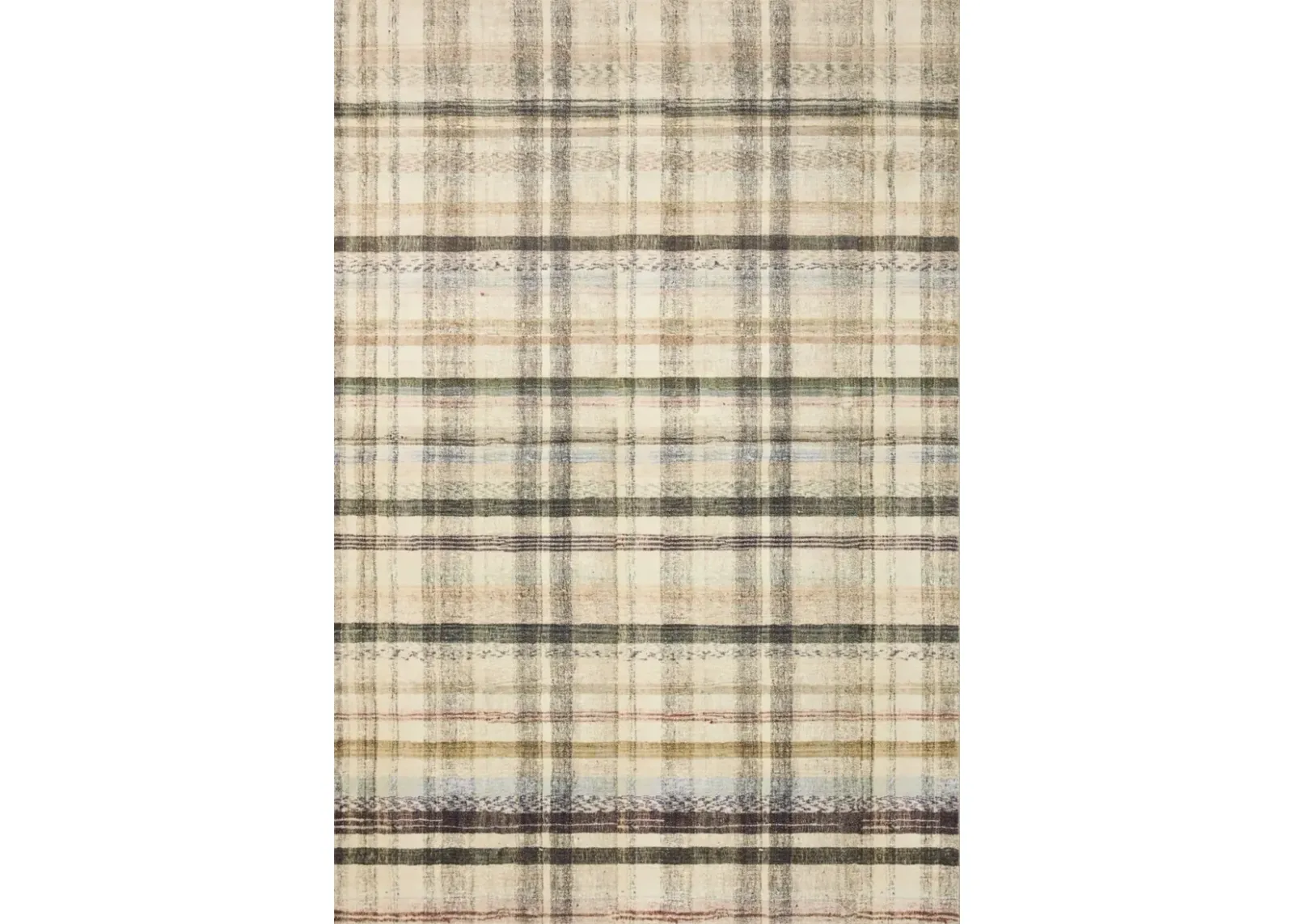 Humphrey 5 x 7 Ivory Plaid Area Rug