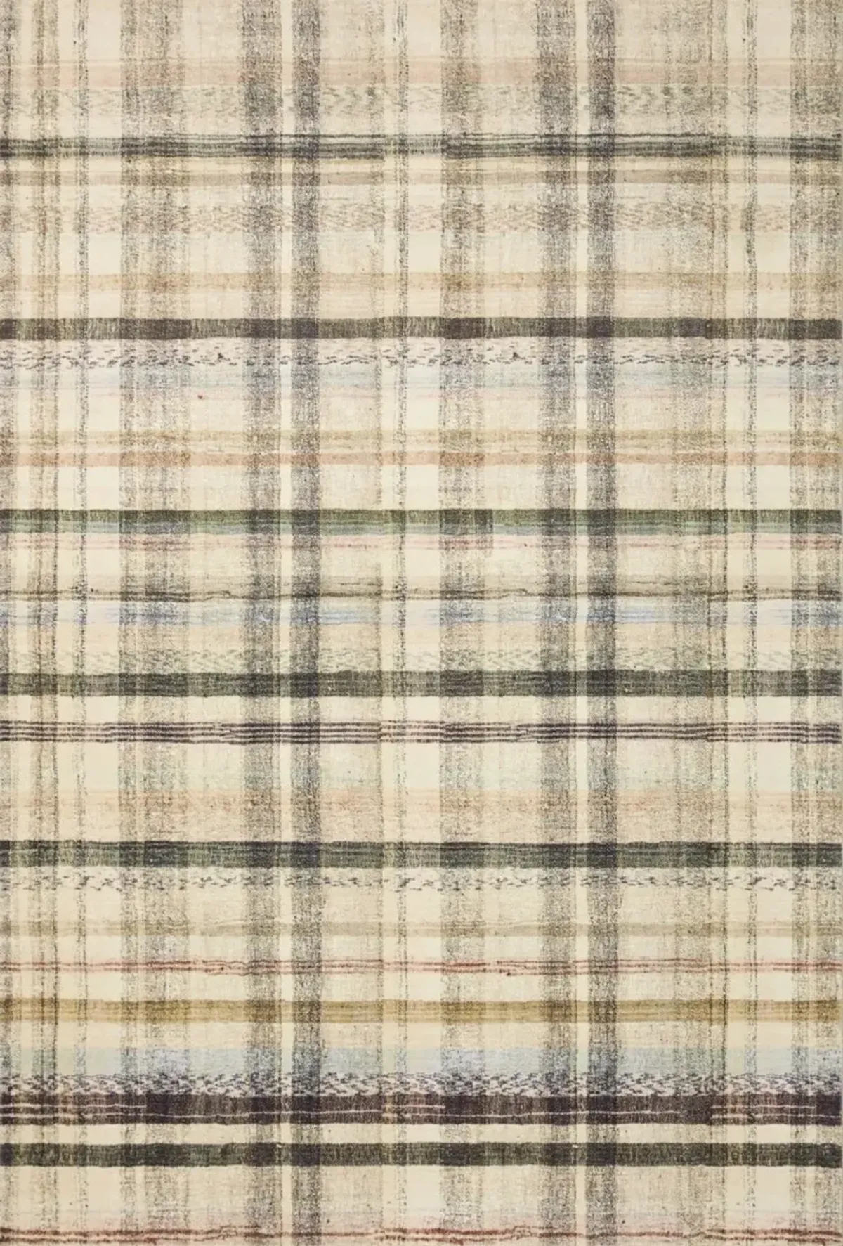 Humphrey 5 x 7 Ivory Plaid Area Rug