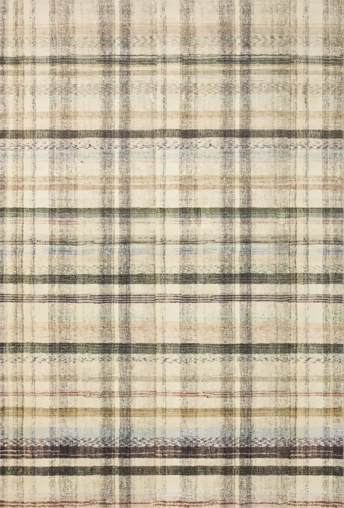 Humphrey 7 x 9 Ivory Plaid Area Rug