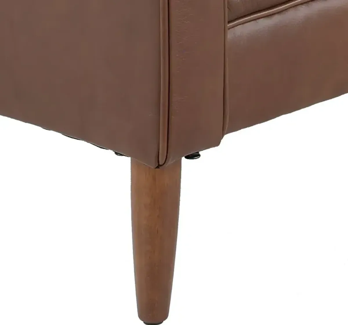 Volcano Brown Leather Sofa