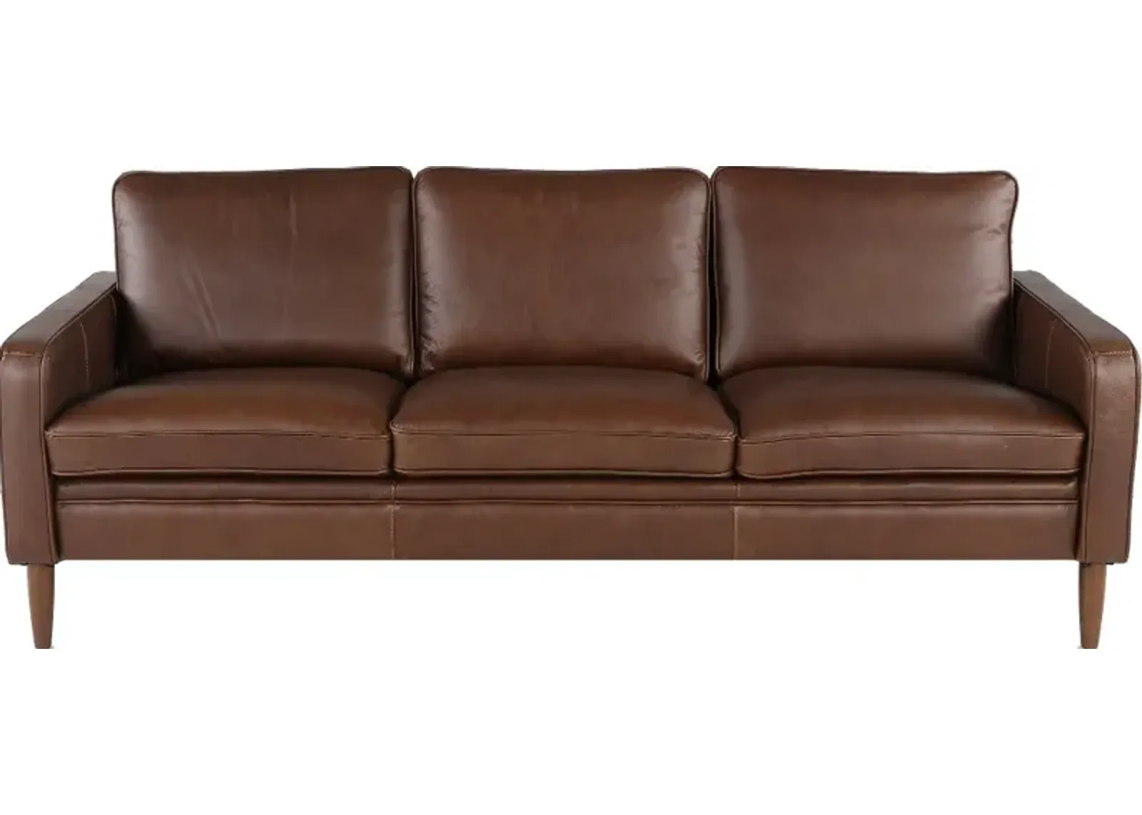 Volcano Brown Leather Sofa