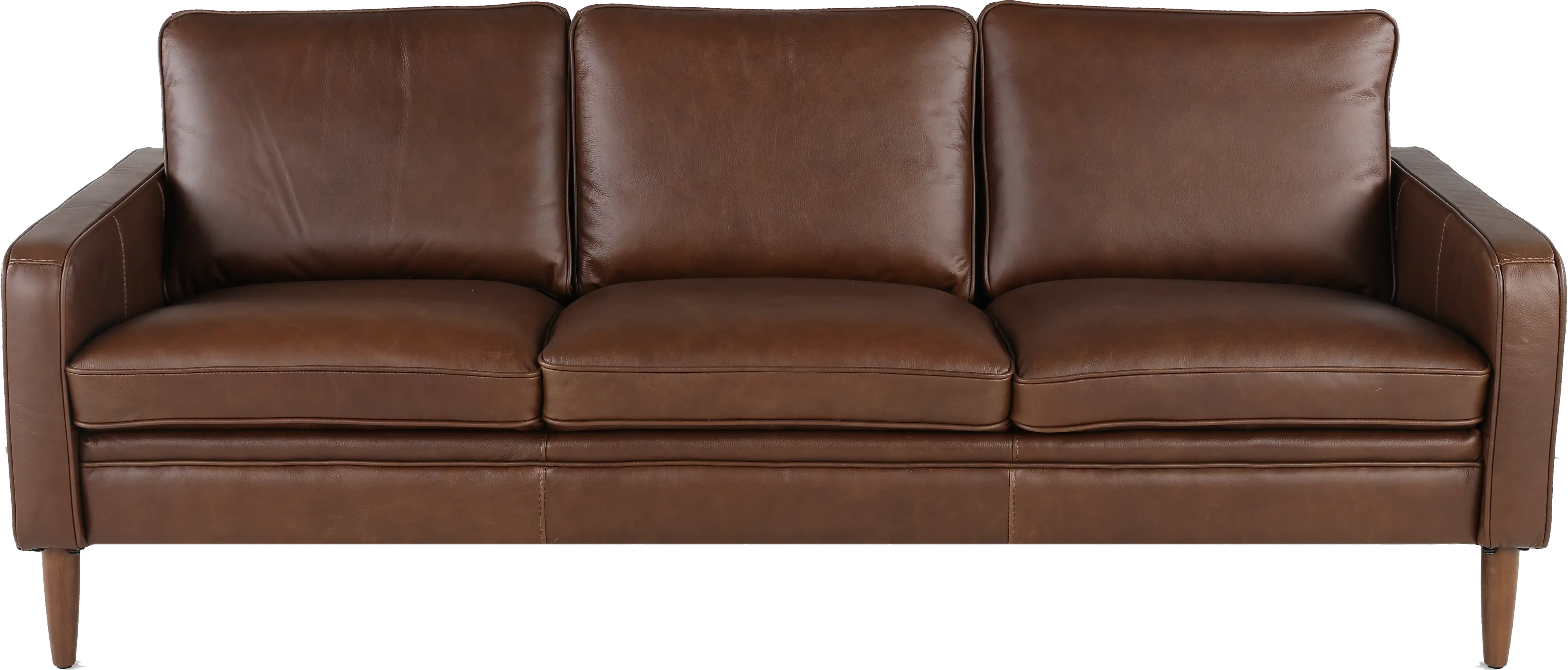 Volcano Brown Leather Sofa