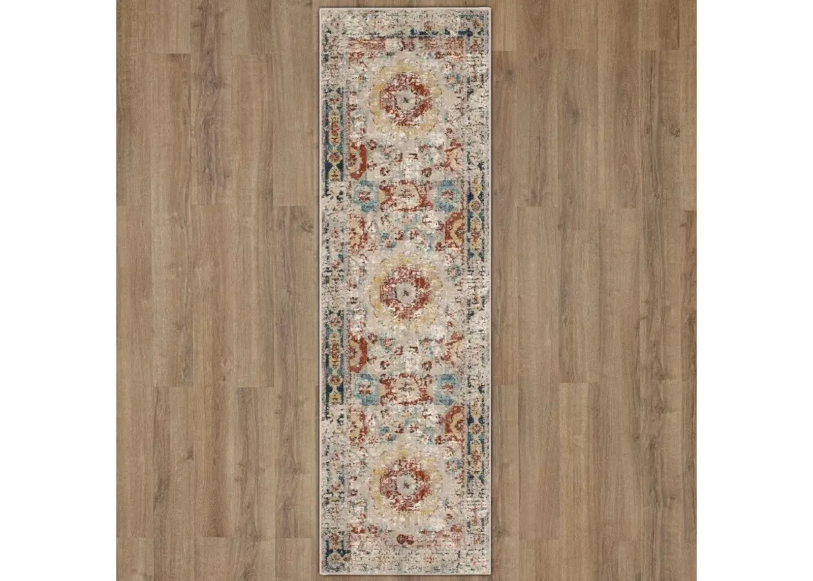 Soiree 5 x 8 Cristales Oyster Area Rug