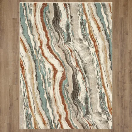 Soiree 8 x 11 Pearl River Alabaster Area Rug