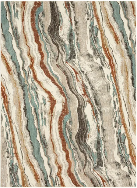 Soiree 8 x 11 Pearl River Alabaster Area Rug