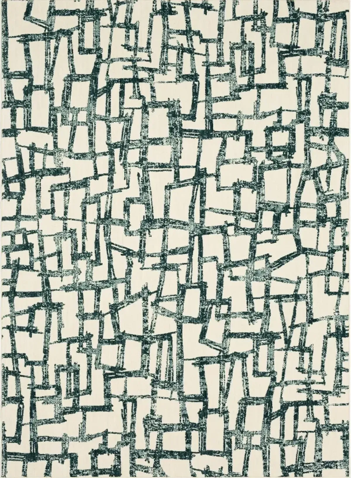 Soiree 5 x 8 Casa Mila Abstract Green Area Rug