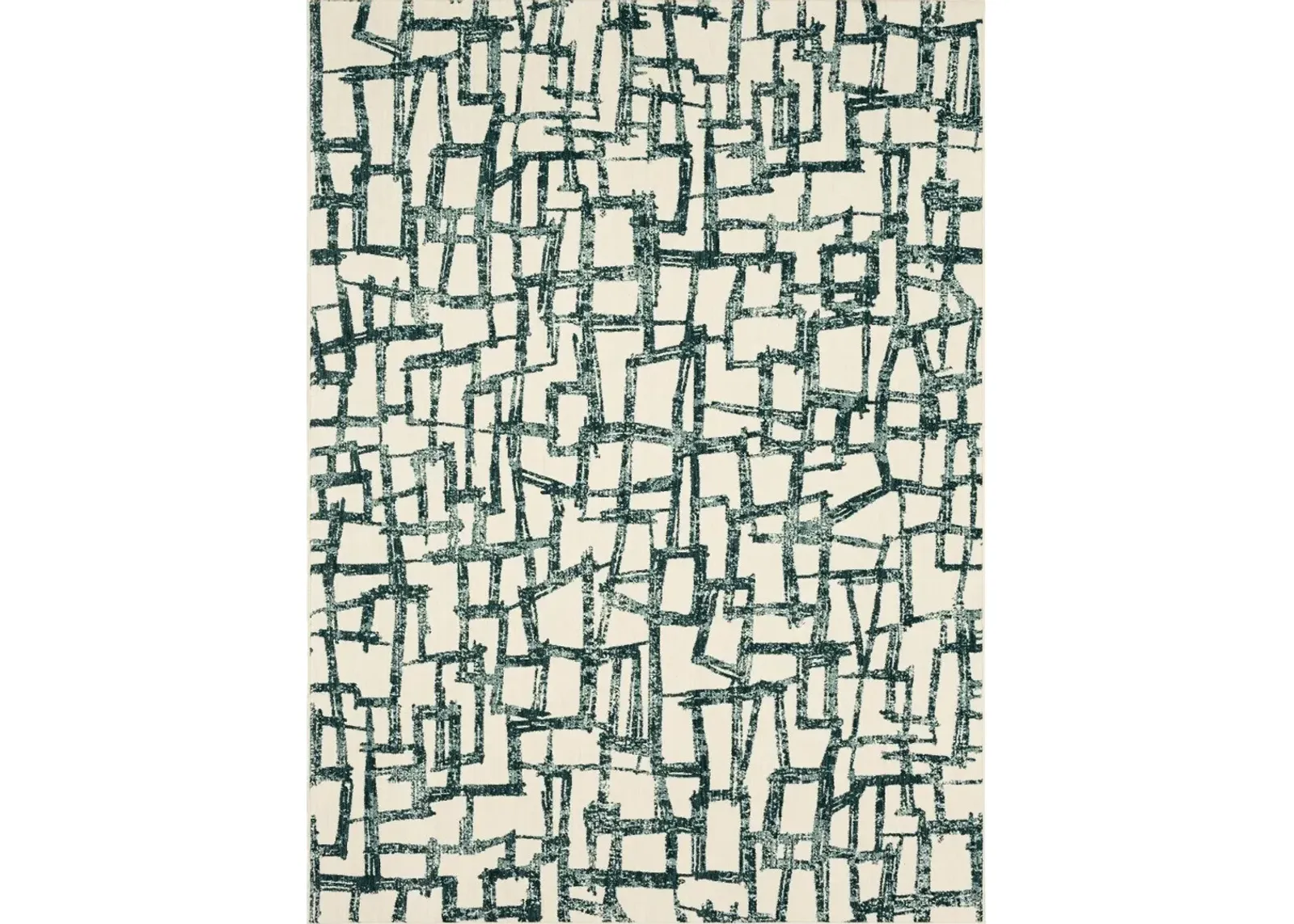 Soiree 8 x 11 Casa Mila Abstract Green Area Rug