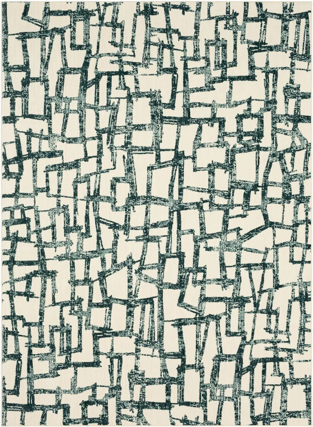 Soiree 8 x 11 Casa Mila Abstract Green Area Rug