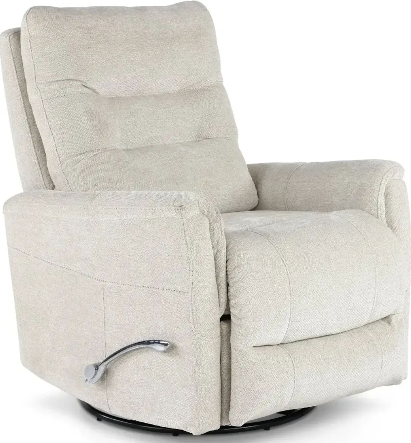 Leo Virtue Linen Swivel Glider Recliner