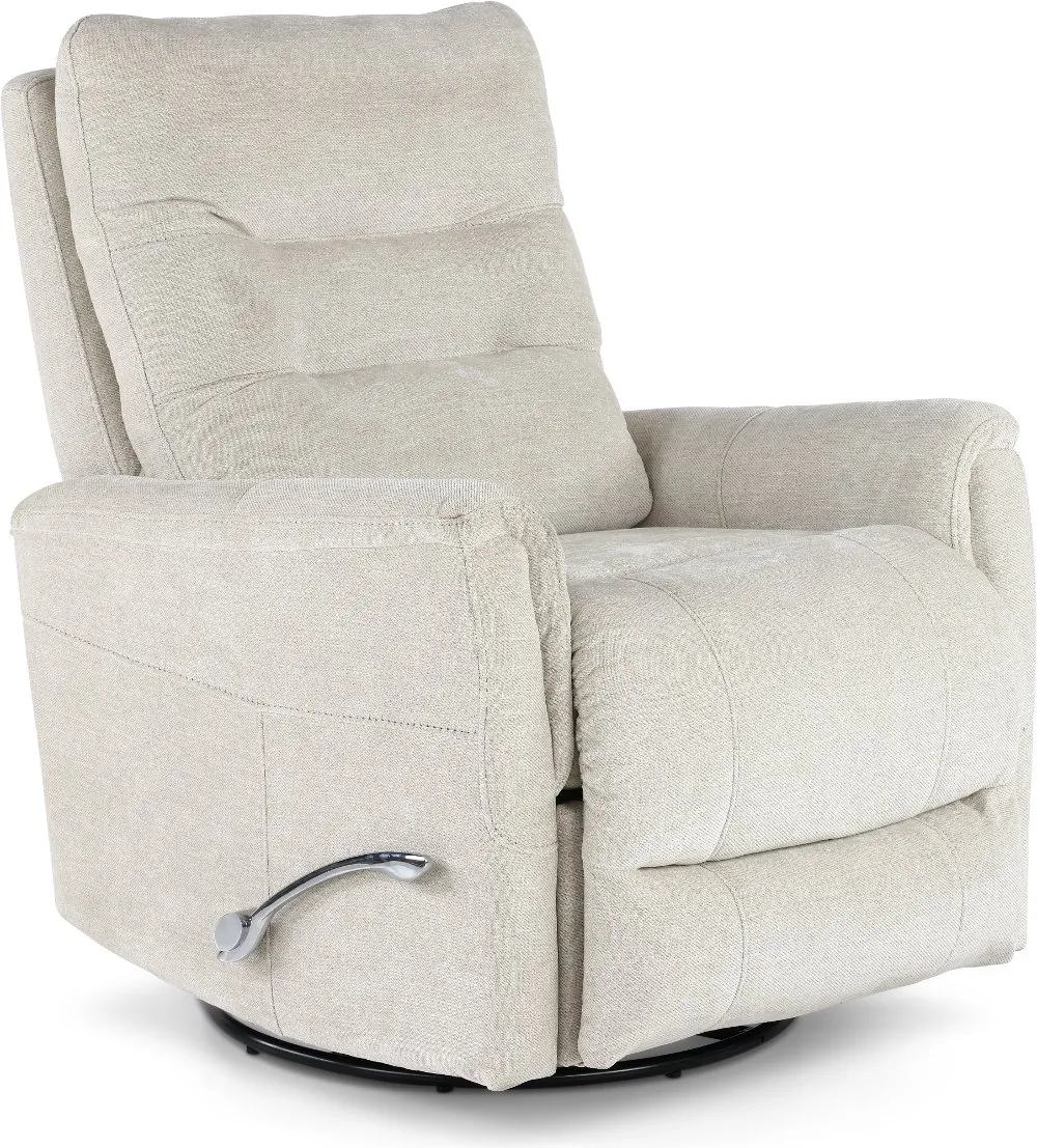 Leo Virtue Linen Swivel Glider Recliner