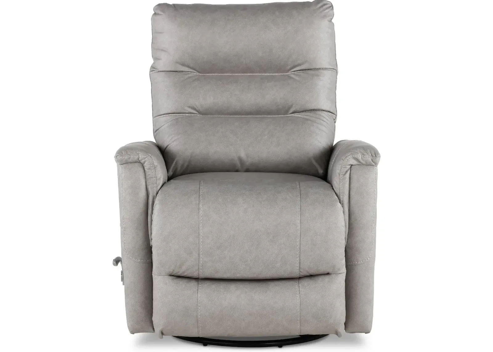 Leo Jester Silver Swivel Glider Recliner