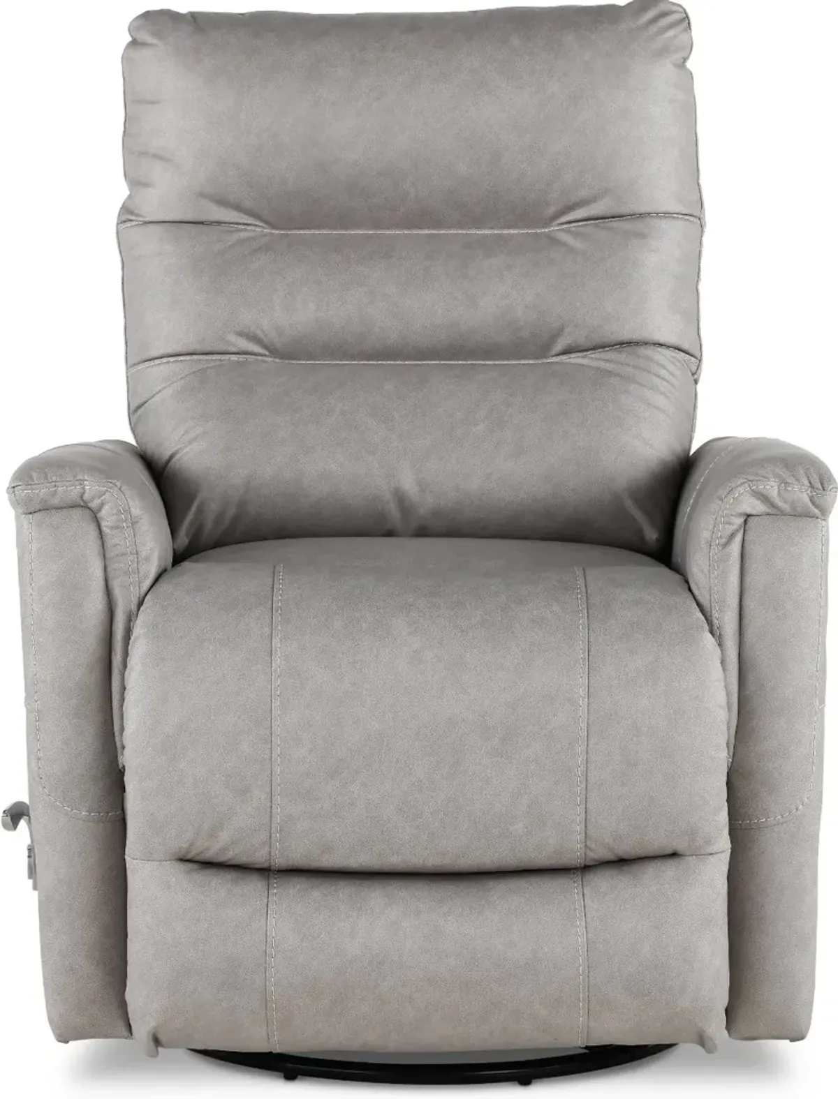 Leo Jester Silver Swivel Glider Recliner