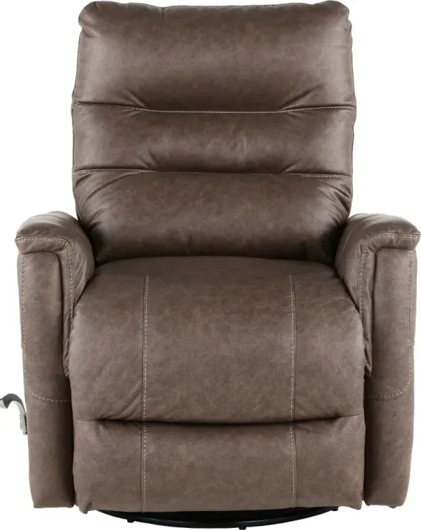 Leo Jester Taupe Swivel Glider Recliner