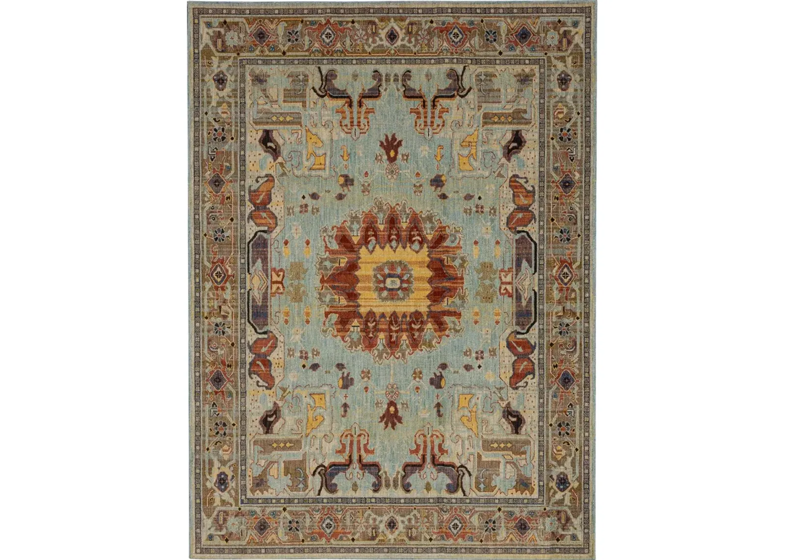 Pandora 5 x 8 Covetous Blue Area Rug