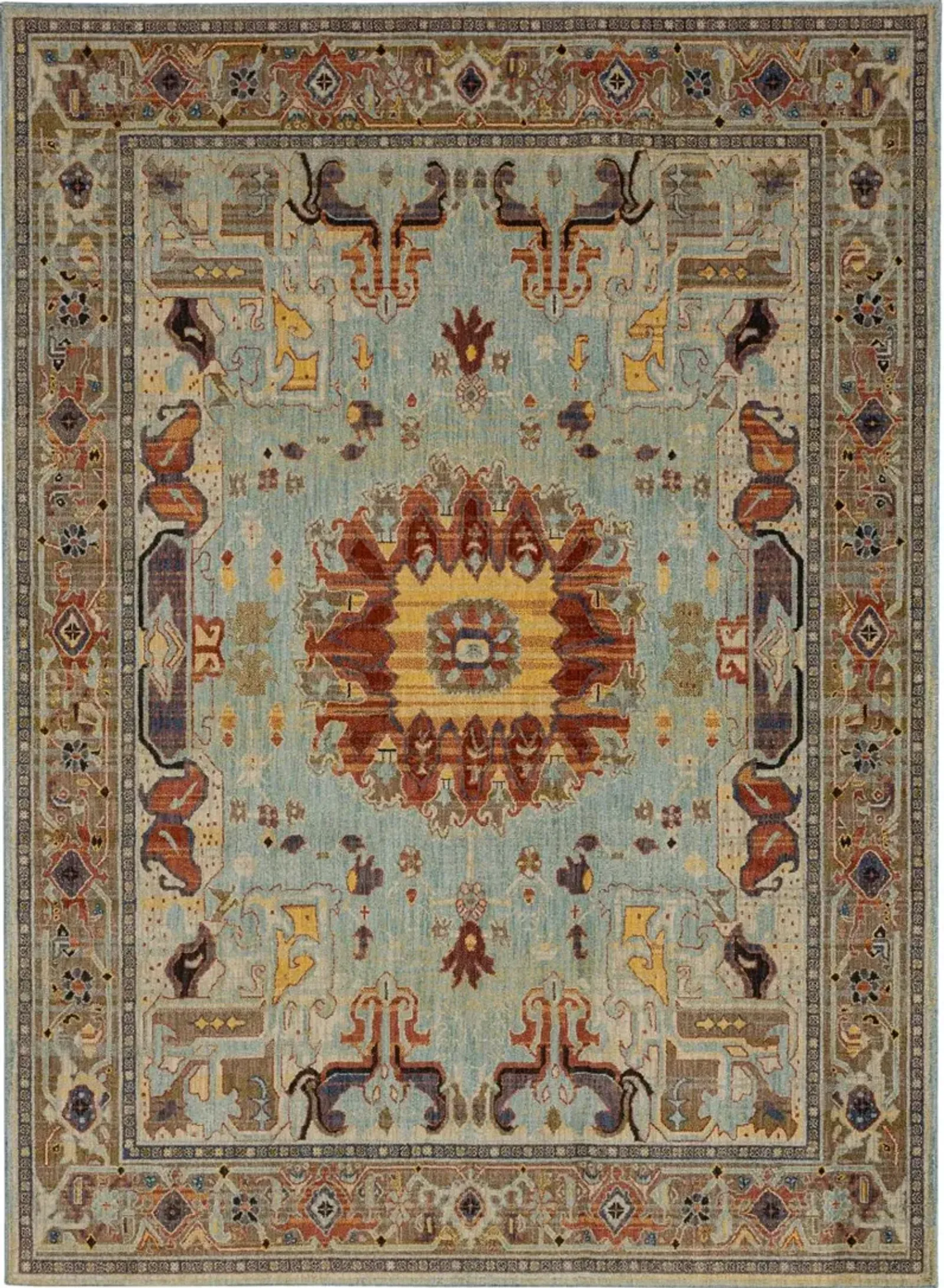 Pandora 5 x 8 Covetous Blue Area Rug