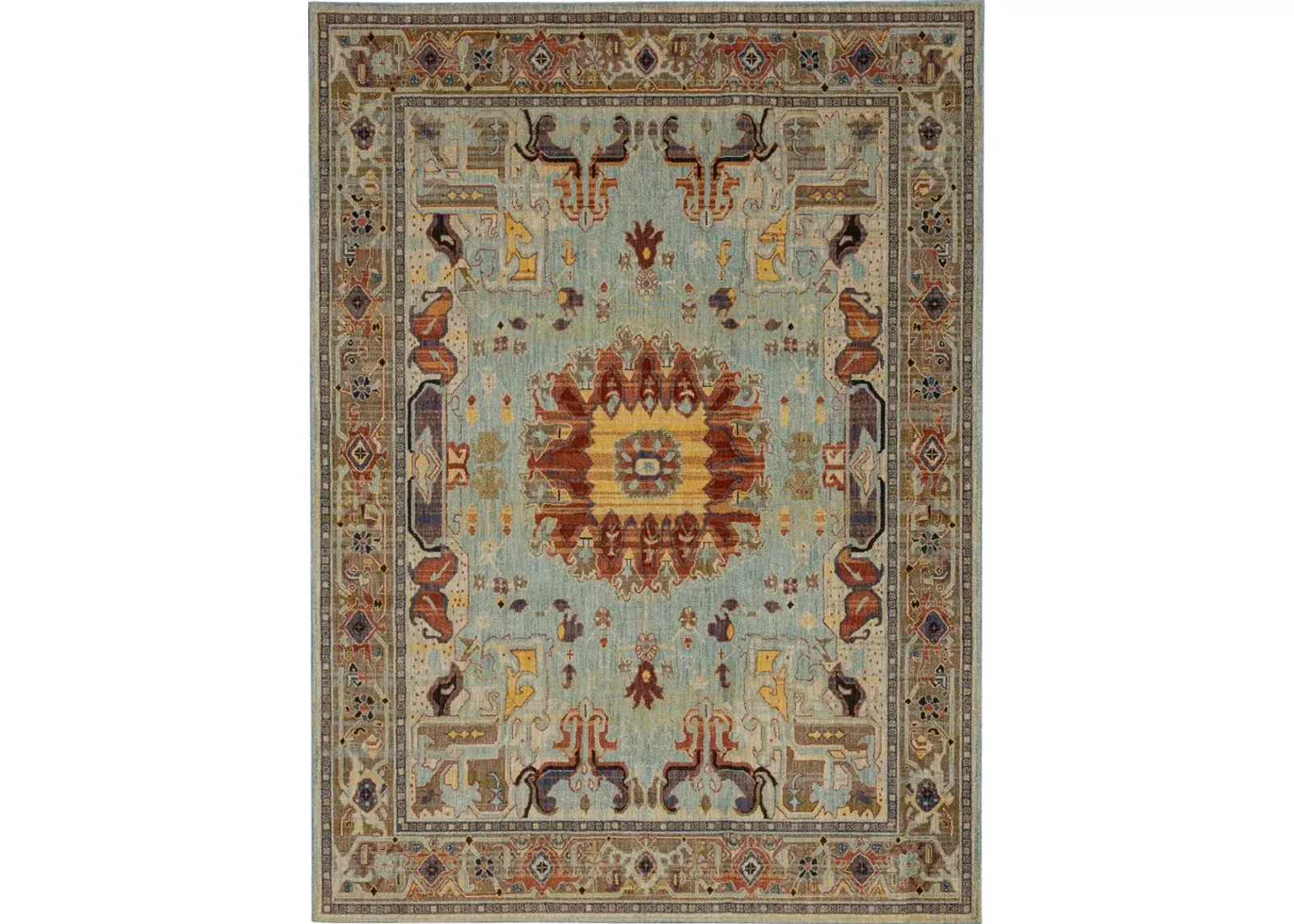 Pandora 8 x 11 Covetous Blue Area Rug