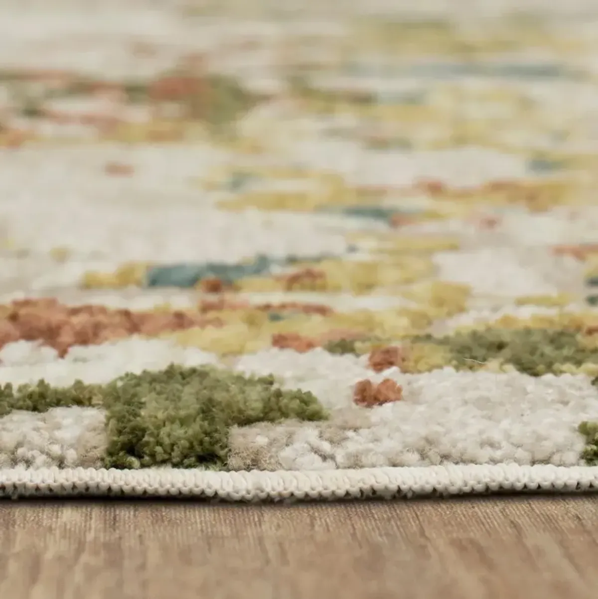 Memento 8 x 10 Sentimental Beige Area Rug