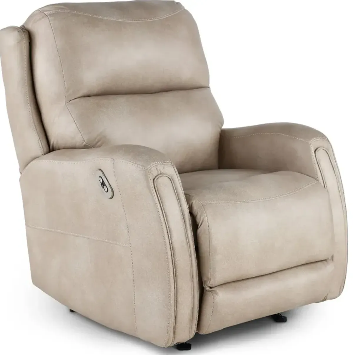 Asher Buff Beige Power Rocker Recliner