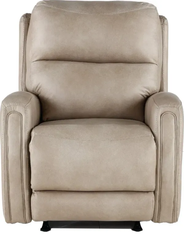 Asher Buff Beige Power Rocker Recliner